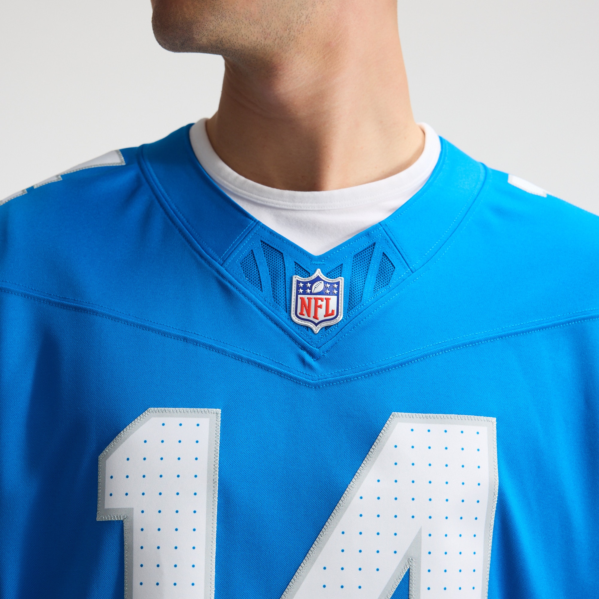 Men's Nike Jahmyr Gibbs Blue Detroit Lions Team Vapor F.U.S.E.